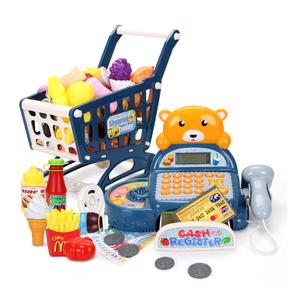FiveStar Factory, venta al por mayor, supermercado de plástico, compras, caja registradora, juguete, juego de simulación para niños, preescolar - Product Image 1