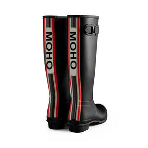 ליצרנית נשים ברך מגפי גשם גבוהים עם גב לוגו גב עמיד למים מגפי - Product Image 2