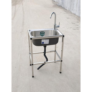 Fregadero de Cocina Lida de Acero Inoxidable, de Una Sola Cubeta, D35, con Grifo, Independiente, Superficie Pulida - Product Image 4