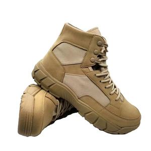 Botas tácticas para <span class=keywords><strong>hombre</strong></span> con cremallera lateral, color caqui, marrón y negro, zapatos para exteriores, botas de combate táctico - Product Image 6