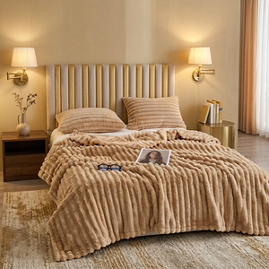 Manta nórdica desechable de fibra de leche gruesa para invierno, fibra de poliéster tejida para niños, alfombrilla para siesta, funda para sofá de oficina, manta de <span class=keywords><strong>franela</strong></span> para el hogar - Product Image 1