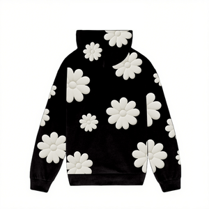 Sweat à capuche oversize en coton épais, style streetwear, unisexe, pour hommes, design tendance, automne-hiver, imprimé gonflé - Product Image 4