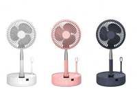 Ventilateur de table télescopique pliable réglable pour plancher de refroidissement de bureau 9000mAh Kc Batterie Usb Rechargeable Ventilateurs debout de refroidissement par air