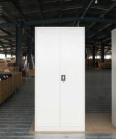 Archivador de Doble Puerta, Diseño Moderno de Fábrica, Archivador de Acero Multifuncional, Gabinete de Almacenamiento para Oficina y Escuela