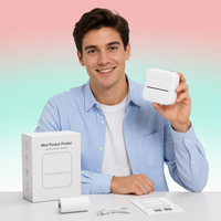 2026 Penjualan Terlaris Mini Portable S1 Printer Label Thermal Nirkabel 57mm Perangkat Pencetak Foto Saku untuk Pelajar