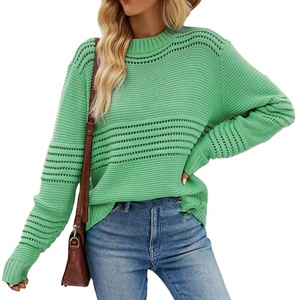 Großhandel Strick Short Section Knit Short Pullover Sweater Damen pullover für Herbst und Winter Custom Color - Product Image 2