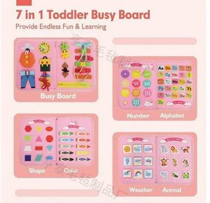 ของเล่นเสริมพัฒนาการเด็ก บอร์ดกิจกรรมมอนเตสซอรี่ สำหรับเด็กอายุ 1-4 ปี ของขวัญเด็กชายและเด็กหญิง ของเล่นเสริมประสาทสัมผัสสำหรับเด็กวัยเตาะแตะ 1-3 ปี ของเล่นเสริมพัฒนาการเด็กออทิสติก ลดราคา - Product Image 4