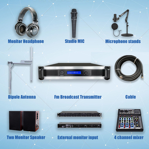 Paquete Completo para Estación de <span class=keywords><strong>Radio</strong></span> FM de 1000W con Transmisor + Antena + Cable + 7 Equipos de Estudio - Product Image 4