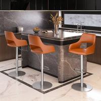Tabouret de bar moderne à hauteur réglable pour cuisine, hôtel, restaurant, chaise haute pivotante avec fonction de levage, mobilier durable