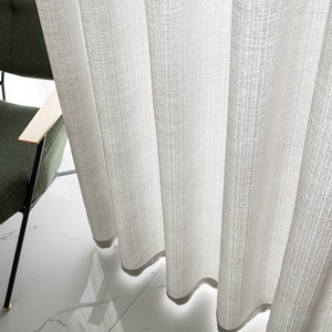 <span class=keywords><strong>D</strong></span>écoration intérieure Moderne élégant doux 100% polyester Rideaux transparents adaptés à la chambre salon cuisine - Product Image 5