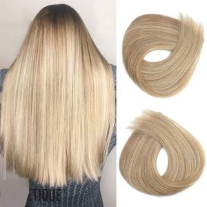 Ekstensi Rambut Bundel Terbaik, Double <span class=keywords><strong>Drawn</strong></span> Highlight Ash Blonde, Rambut Asli Eropa Virgin Lembut, <span class=keywords><strong>Hand</strong></span> Tied Weft - Product Image 3