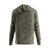 Vêtements de chasse de qualité supérieure pour hommes avec poche zippée, capuche, manches longues, panneaux en maille respirante et protection solaire