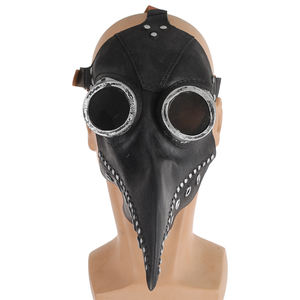 Haute qualité Halloween médiéval noir <span class=keywords><strong>peste</strong></span> docteur Latex <span class=keywords><strong>oiseau</strong></span> bouche bec masques Punk vapeur bec <span class=keywords><strong>masque</strong></span> pour les fêtes - Product Image 4