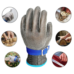Gants métalliques en acier inoxydable de qualité alimentaire pour la cuisine, mandoline trancheuse de viande de boucher, coupe d'huîtres, écaillage de filet de poisson - Product Image 1