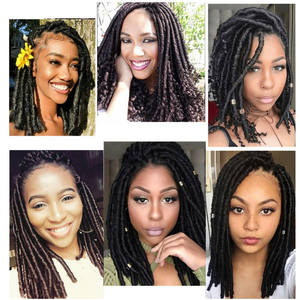 14 pouces 30 brins transfrontalier chaud Dreadlock doux <span class=keywords><strong>Dread</strong></span> Locs cheveux synthétiques tresses africaines creux bouclés Dreadlocks perruques cheveux - Product Image 2