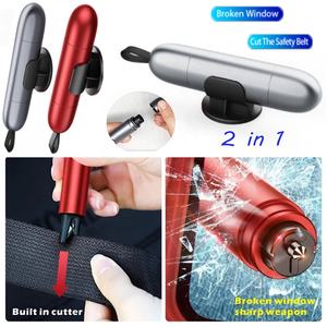 Économie-outil d'évacuation d'urgence de voiture 2 en 1 brise-vitre et coupe-ceinture de sécurité marteau de sécurité de voiture - Product Image 3