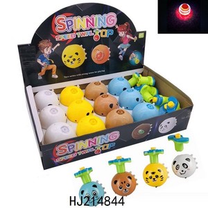 De plástico eléctrico animal spinning top juguetes con luz y música para una fábrica de juguetes - Product Image 5