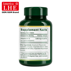 Suplemento Nutracéutico de Vitamina B12 Shecome, Favorece el Metabolismo Energético, 1000 Mcg, 200 Tabletas de Vitamina B12 - Product Image 4