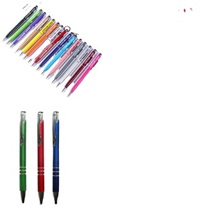 Stylo bille métallique personnalisé, stylo bille de marque personnalisé avec encre bleue, stylo bille promotionnel classique en métal pour entreprise - Product Image 1