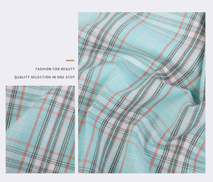 Jupe à carreaux 100 coton, tissu teint en coton, jupe écossaise, coloré, ample, d'été - Product Image 2