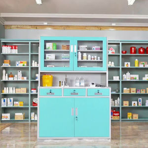 <span class=keywords><strong>Grande</strong></span> <span class=keywords><strong>armoire</strong></span> d'hôpital à <span class=keywords><strong>pharmacie</strong></span> de stockage Style de conception moderne élégant et coloré simple pour l'hôpital et la salle médicale en métal - Product Image 6