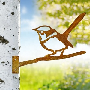 Ornement de jardin Bunny Climber, CaterpillarGirl Wolf, Modern Edge Dance Dwarf Penguin, Articles Rusted Work Eagle S - Product Image 1