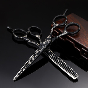 Flat Shears Thinning Shears Salon Grade Hair Cutting Scissors Stainless Steel Professional Hairdressing Tools Set - Product Image 2