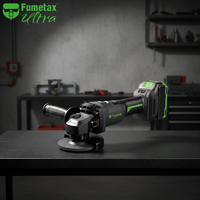 FUMETAX Mini Gerinda Sudut Profesional Industri Tanpa Kabel Bertenaga Baterai dengan Motor Brushless, Diameter Disc 115mm untuk Pengkondisian Permukaan Geser