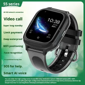 Montre intelligente pour enfant Android 4G Full Netcom IPS Montre de positionnement intelligent pour enfants Vidéo étanche AI Appel vocal Reconnaissance faciale - Product Image 2