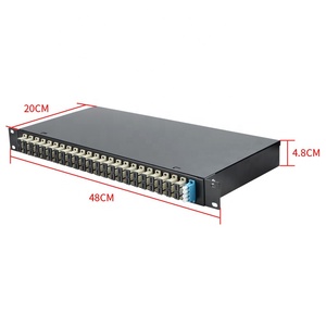 Panel de Conexión de Fibra Óptica ODF Metálico de 24 Puertos, 1U, SC Dúplex, 48 Núcleos, para Montaje en Rack, LUI FMS - Product Image 6
