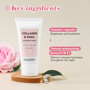 Mascarilla Facial Reafirmante e Hidratante Profunda de Noche al por Mayor, Marca Privada, Mascarilla Facial Nocturna Hidratante con Colágeno y Baba de Caracol - Product Image 4