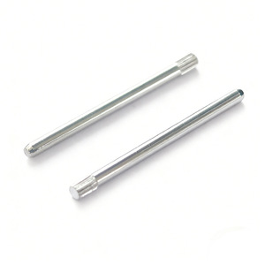 Eje de pasador moleteado de acero inoxidable 304 M1.5 M2 M3 M4 M6 para clips de juguete, pasadores de posicionamiento cilíndricos, estándar GB879 Grado A - Product Image 1