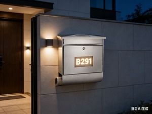 Boîte <span class=keywords><strong>aux</strong></span> <span class=keywords><strong>lettres</strong></span> murale à énergie solaire avec lumière LED, design moderne résistant <span class=keywords><strong>aux</strong></span> intempéries, installation facile, résistant <span class=keywords><strong>aux</strong></span> intempéries, économie d'énergie - Product Image 3