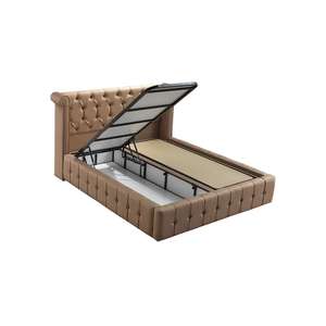 Juego de dormitorio de lujo con cabecero de cama colchón armario tocador mesa auxiliar base de cama con almacenamiento colchón de muelles de bolsillo - Product Image 3