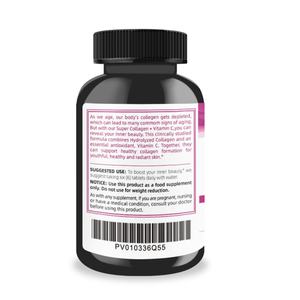 Super Supplément Collagène avec Vitamine C pour la Peau, les Cheveux, les Ongles et le Soutien Articulaire pour Adultes et Soutien au Blanchiment de la Peau - Product Image 2