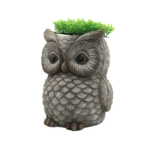 Des ornements de <span class=keywords><strong>pot</strong></span> de fleurs animaux personnalisés peuvent être utilisés pour faire des lapins, grenouilles et hiboux Figurines résine cadeau Anime Figure - Product Image 6