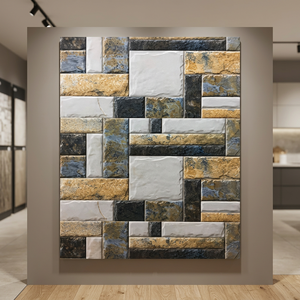 Vistaar 300x600mm Matt Finish Ceramic Stone <b>Brick</b> Look Wall Tiles for Exterior Outdoor Use ISO9001 Certified - Product Image 1
