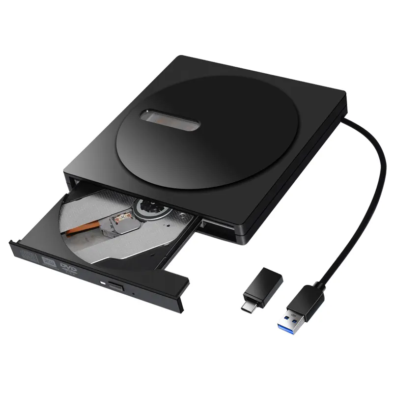 Di trasporto del nuovo Esterno DVD Drive USB 3.0 Tipo-C CD/DVD RW Burner Writer Per Macbook Del Computer Portatile