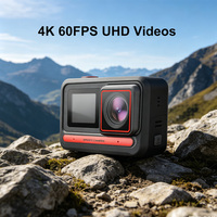 Pack Ultra Creator : Petite caméra de vlogging 4K mains libres POV, autonomie de 180 min, caméra d'action sportive IP68