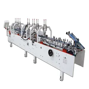 Automatic Carton Box Making Machine Corrugated Box Folding Gluing Stitching Machine