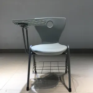 Пластиковый тренировочный стул с встроенным выдувным формованием, с доской для письма и книжной полкой