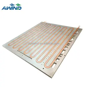 定制800毫米散热器6063铝水冷板铜液体动力电池冷散热器系统