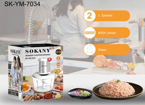 Marca Premium 7034 3L 6l 10l 12l Máquina eléctrica <span class=keywords><strong>de</strong></span> acero inoxidable <span class=keywords><strong>sokany</strong></span> Golpeadora Procesador <span class=keywords><strong>de</strong></span> alimentos <span class=keywords><strong>Picadora</strong></span> <span class=keywords><strong>de</strong></span> <span class=keywords><strong>carne</strong></span> - Product Image 3
