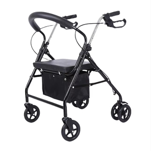 <span class=keywords><strong>Andador</strong></span> plegable, carrito de compras deportivo, <span class=keywords><strong>andador</strong></span> vertical ligero de aluminio con 4 <span class=keywords><strong>ruedas</strong></span> y Bolsa, <span class=keywords><strong>andador</strong></span> para <span class=keywords><strong>ancianos</strong></span> - Product Image 1