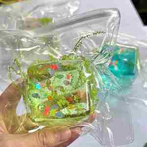 NEW Clear Ocean Fish Maltose Cube Ball Series TPR Squeeze Toys Cool Ambiance Stress Relief Decompression Gift for Adults - Product Image 1