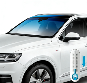 Film teinté haute performance auto-réparant, changeant de couleur, protection solaire, économie de carburant et confort accru pour vitres de voiture - Product Image 1