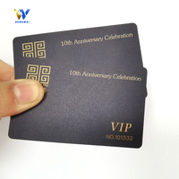 Kartu Bisnis NFC dengan Logo yang Dapat Disesuaikan F08 NTAG213/215/216 Chip RFID Tahan Air Kartu Hitam Matte untuk Hotel & Pembayaran