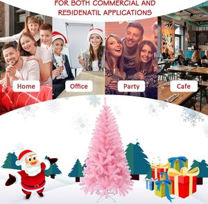 Factory Wholesale Direct Sale 2025 New Product Merry Christmas Decorations Large Pink Artificial Plastic <b>Tree</b> for Shopping Mall - Product Image 4