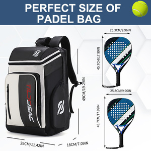 Nouveau sac à raquettes de <span class=keywords><strong>badminton</strong></span> et de pickleball en PVC imperméable populaire transfrontalier avec grande capacité Sac à dos d'extérieur pour le tennis - Product Image 5