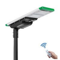 Lampadaire solaire extérieur en aluminium IP66, panneau solaire mono LED, contrôle intelligent, 40W, certifié CE RoHS, garantie 3 ans, projet routier